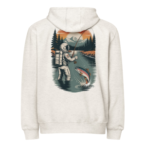 Roger Huston Runs Through It - Vintage Spaceman Premium full zip hoodie