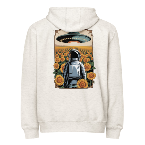 Roger Huston Sunflower Fields Forever - Vintage Spaceman Premium full zip hoodie