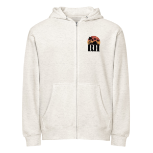 Alternative view of Roger Huston Spaceman's Paradise - Premium full zip hoodie