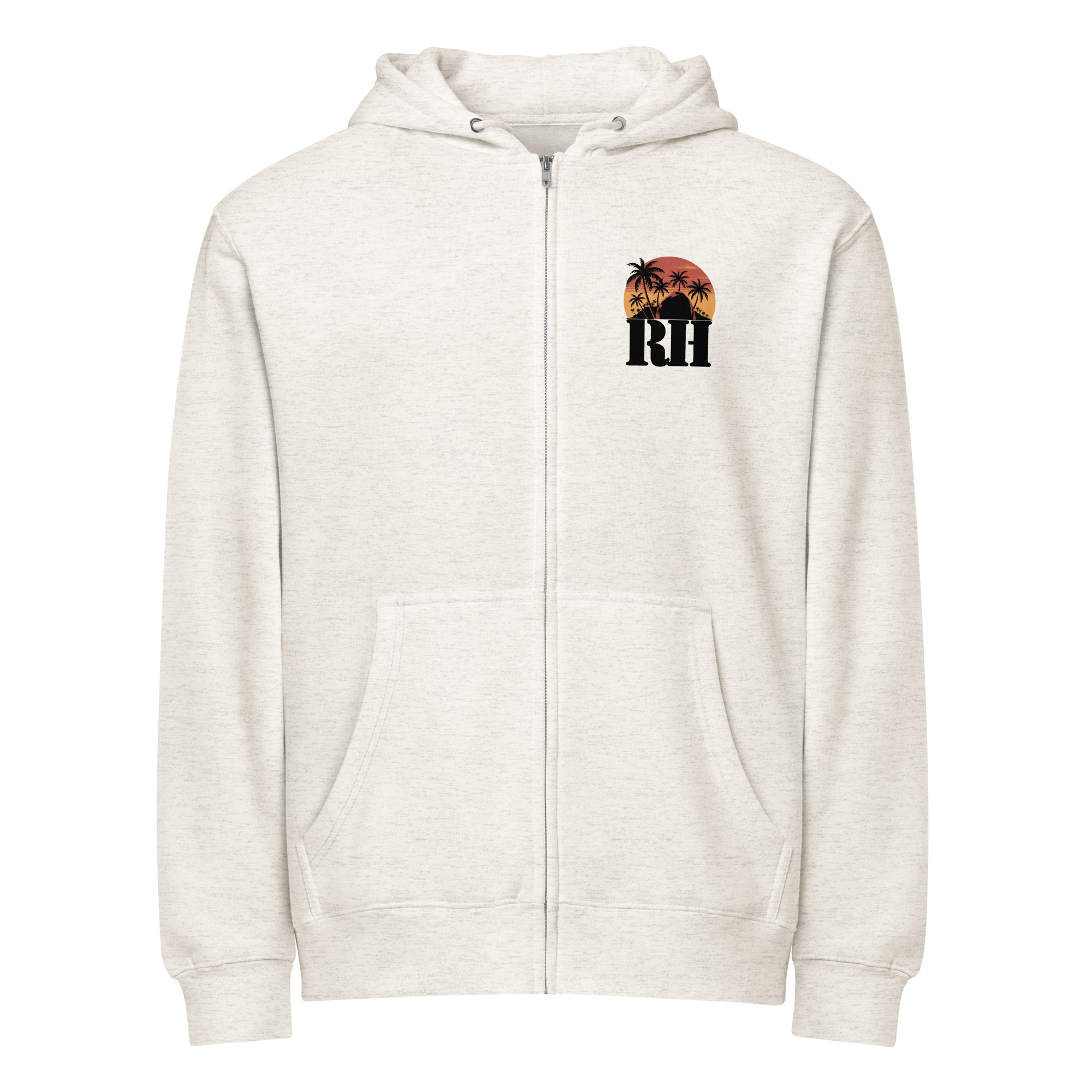 Roger Huston Spaceman's Paradise - Premium full zip hoodie - Image 2