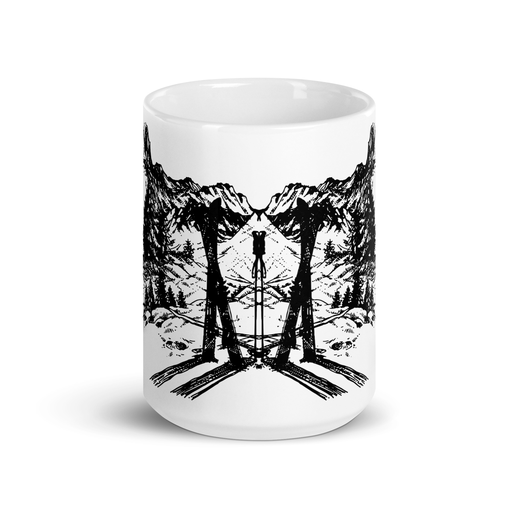Backcountry Paradise Original Design - White glossy mug - Image 6